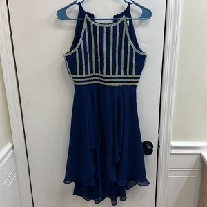 Rare Editions Navy Blue Size 14 Girl Formal Dress